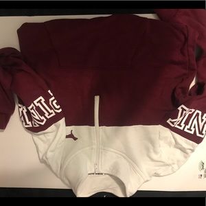 Pink crop top sweatshirt